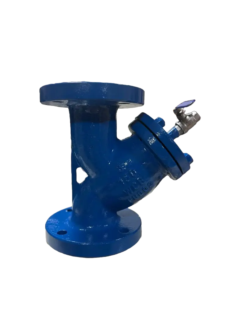 FILTRO TIPO Y DE ACERO AL CARBÓN WCB 3" 150LBS CON VÁLVULA EN DREN 3/8"